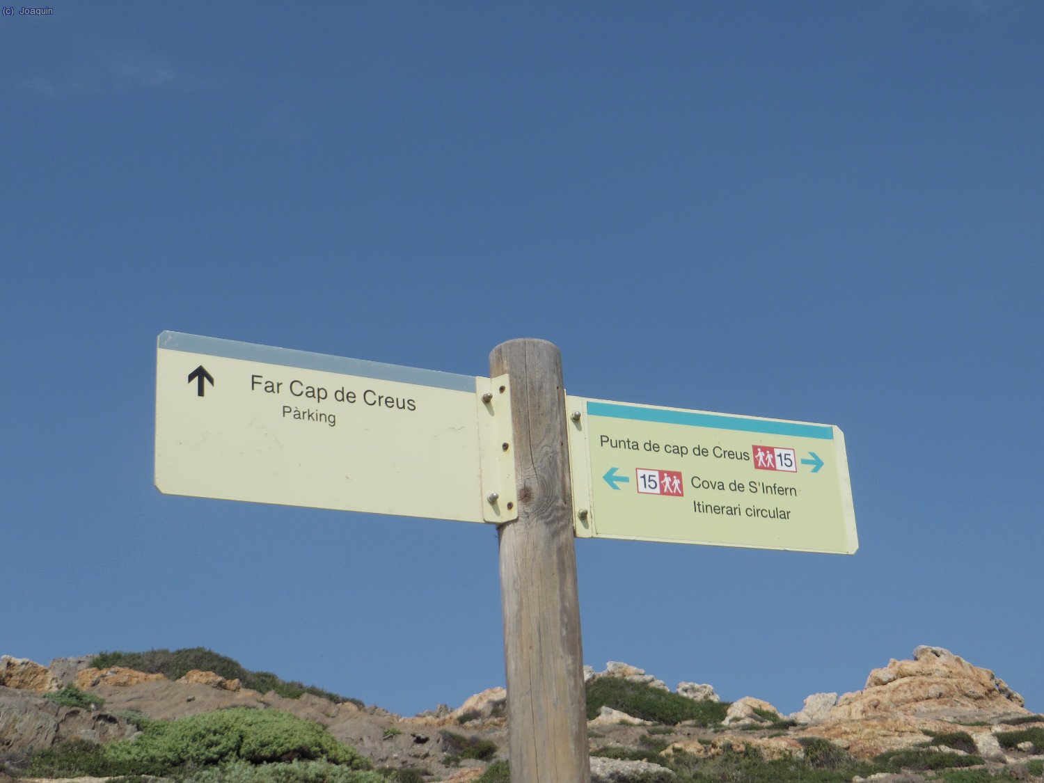 Se&ntilde;alizaci&oacute;n que indica el Cabo de Creus