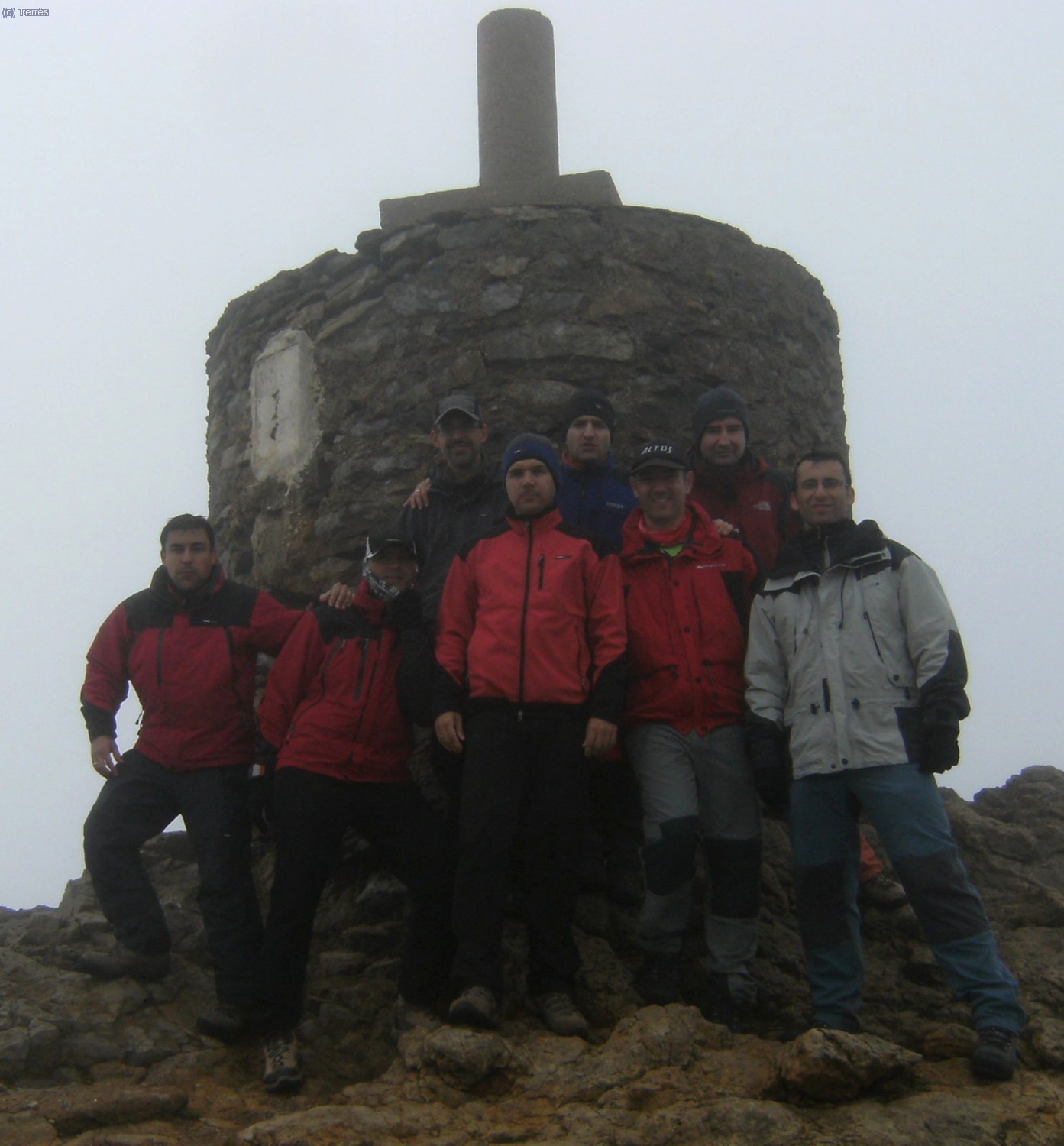 Grupo en la cima del Pe&ntilde;agolosa, a 1.814 mts. de altitud.