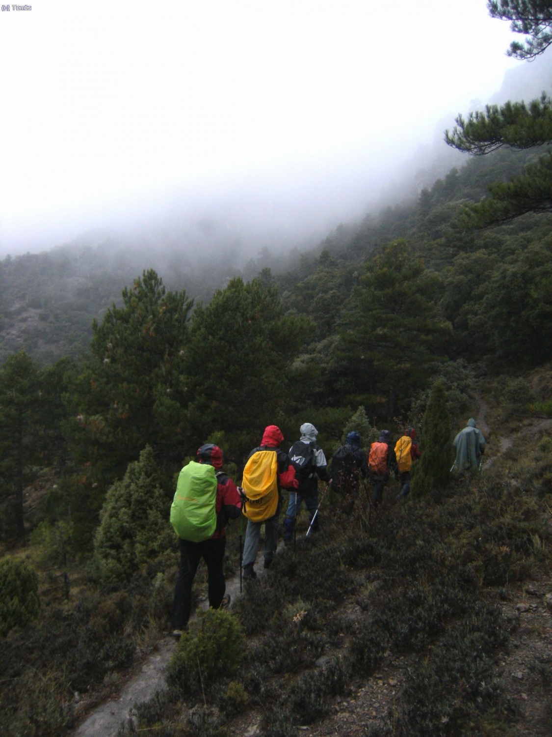 Subiendo al Cantal de Miquelet.
