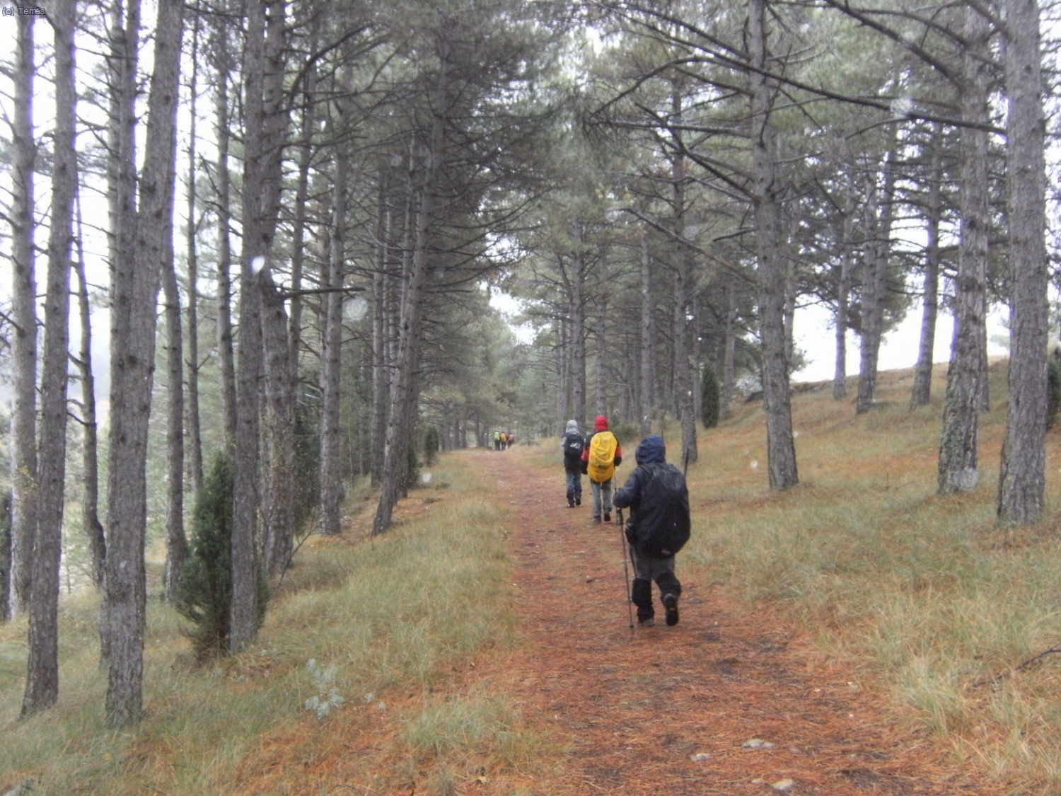 El camino pegado a Sant Joan del Penyagolosa.