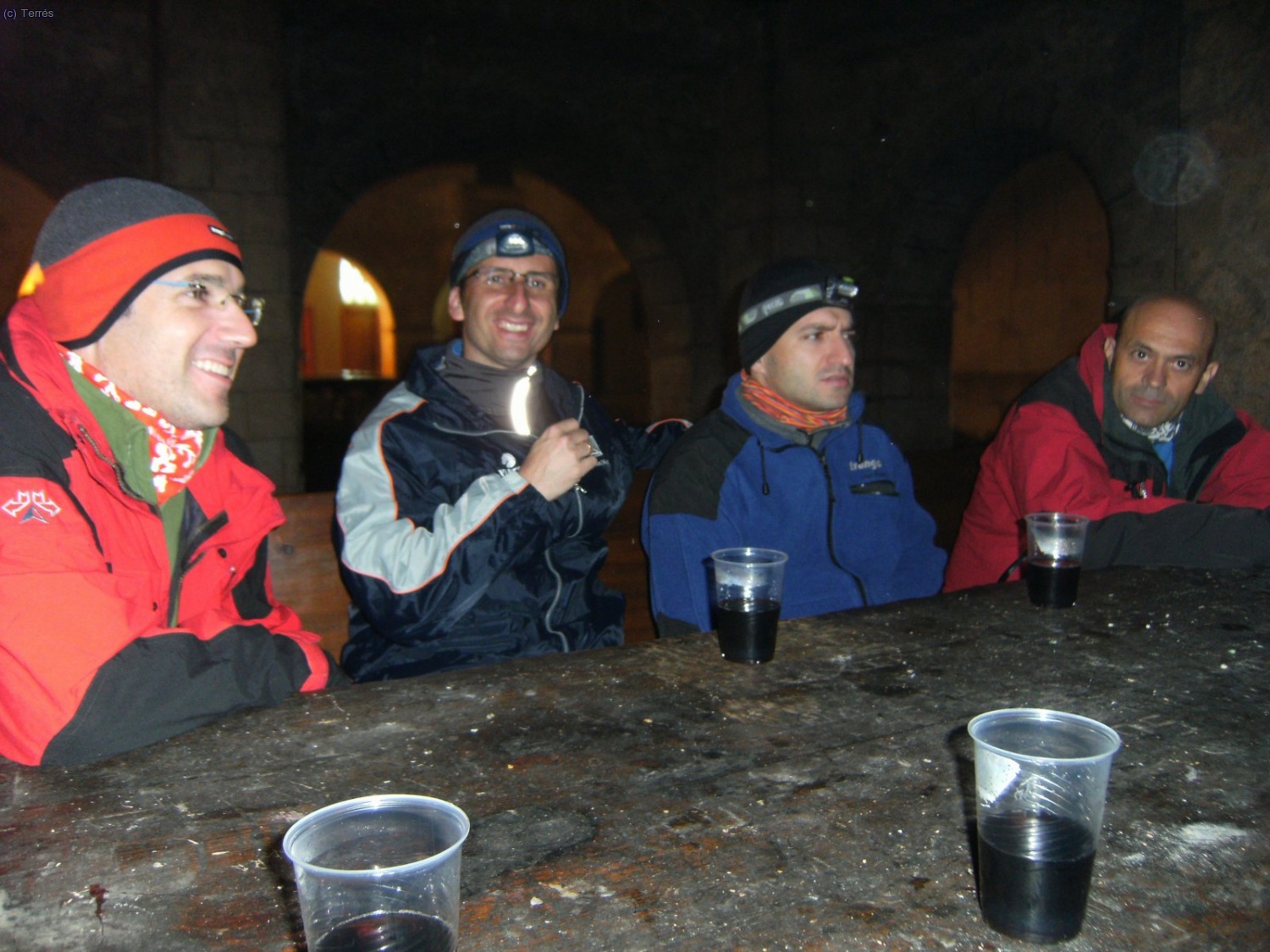 Sant Joan del Penyagolosa. Javi, Pablo, Oscar y Jos&eacute;.