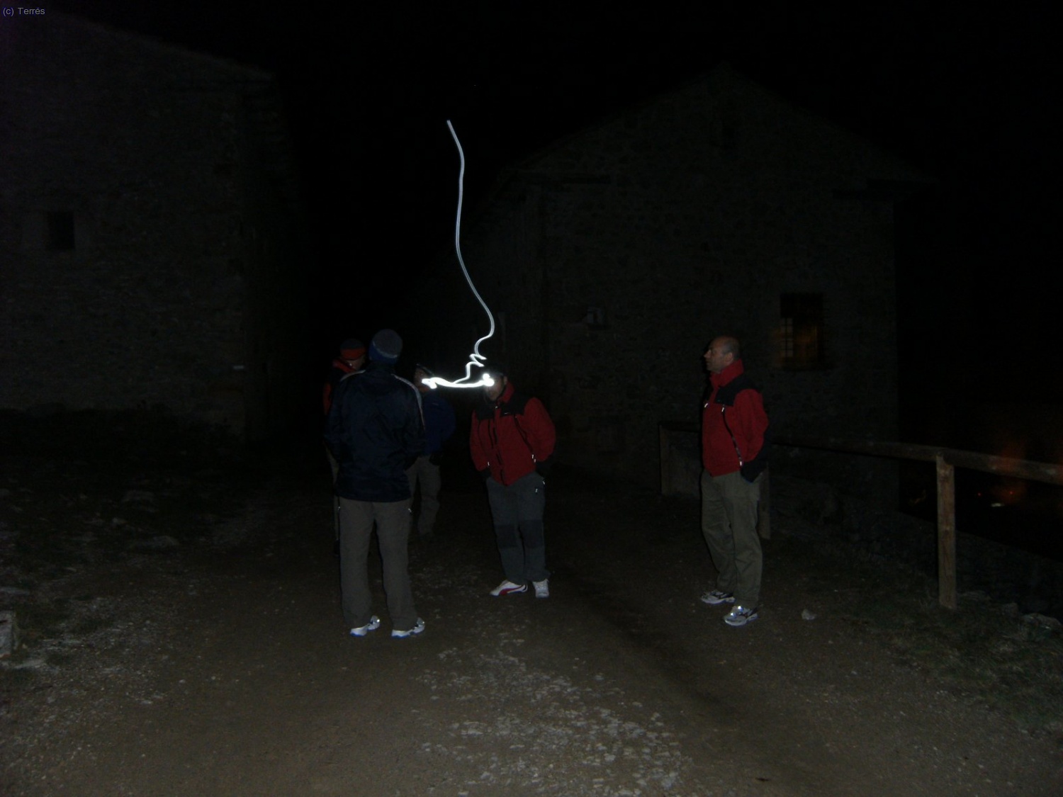 Sant Joan del Penyagolosa. Un extra&ntilde;o rayo o haz de luz.