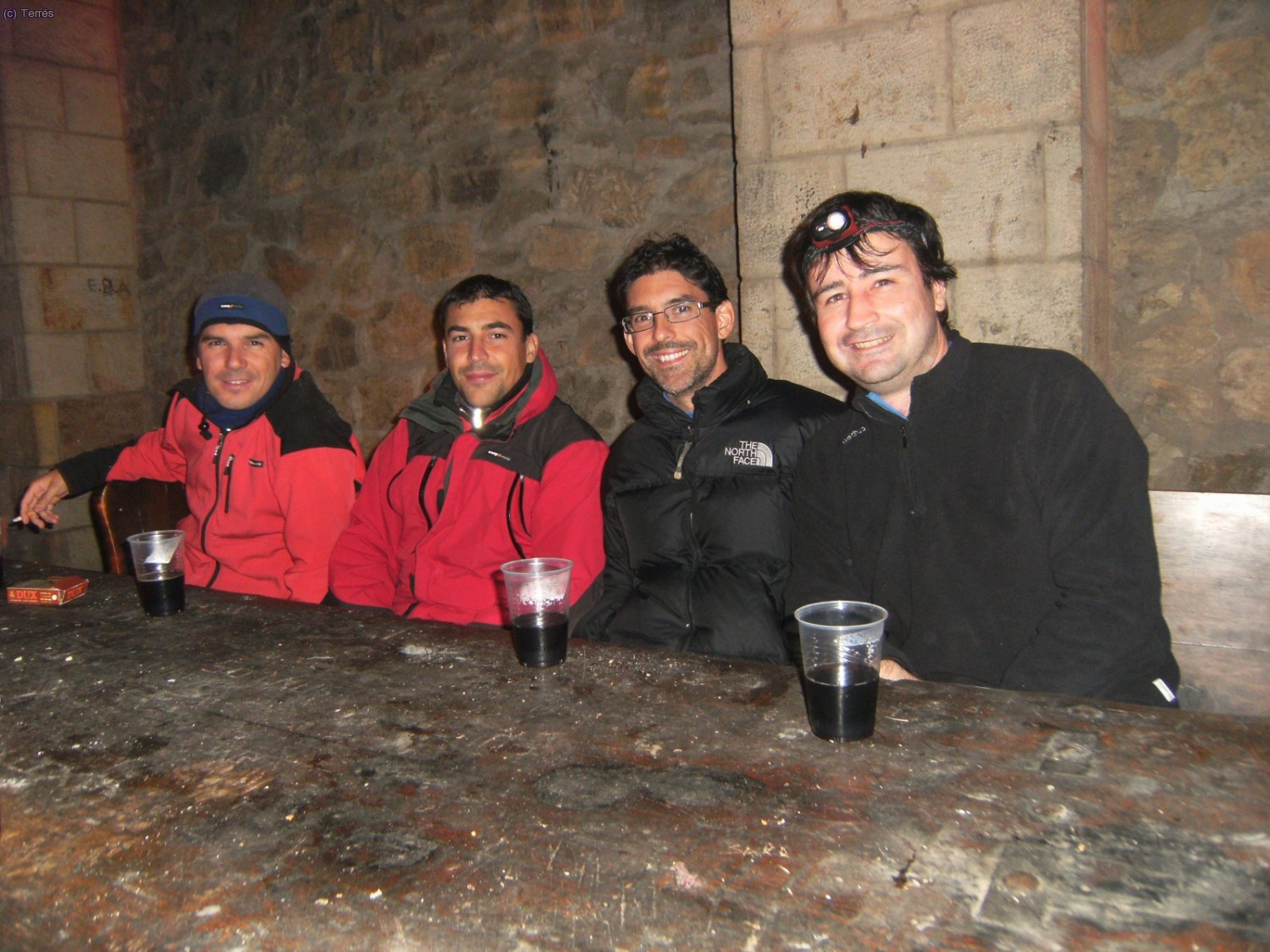 Sant Joan del Penyagolosa. Joaqu&iacute;n Terr&eacute;s, Jes&uacute;s, Antonio y Quique.