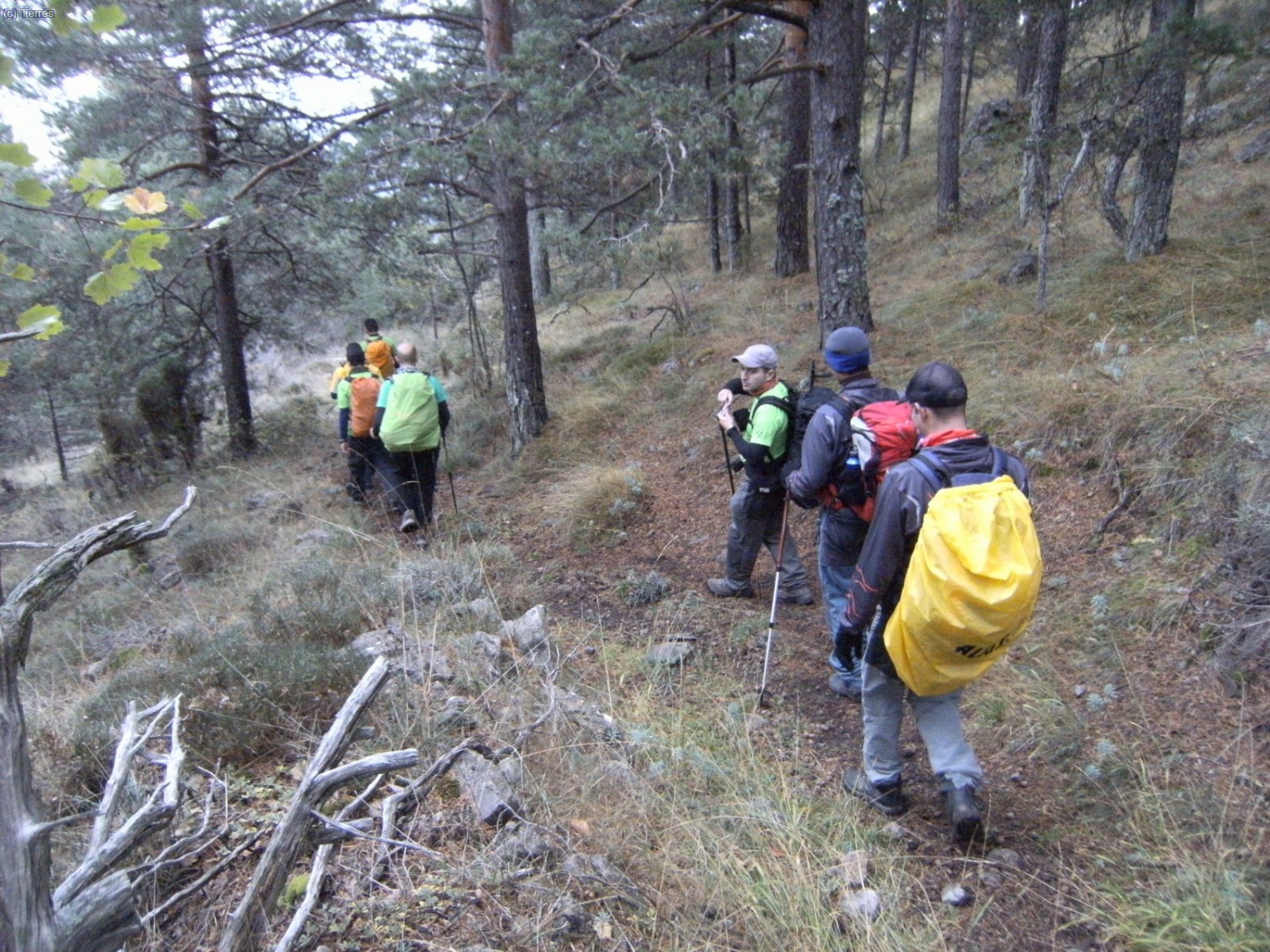 Llegando a la Font Trobada.