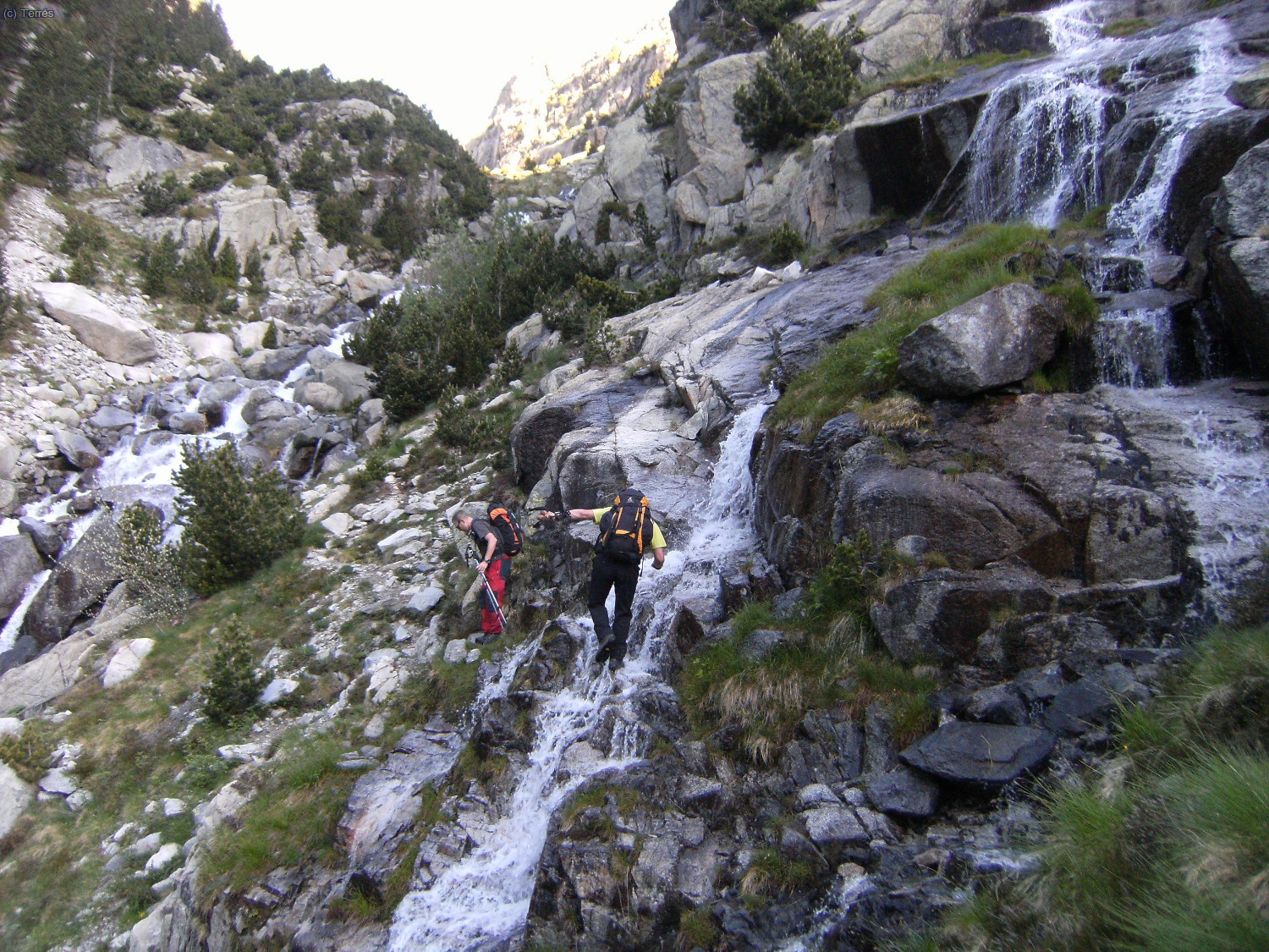 Subiendo junto al Barranc de Riumalo