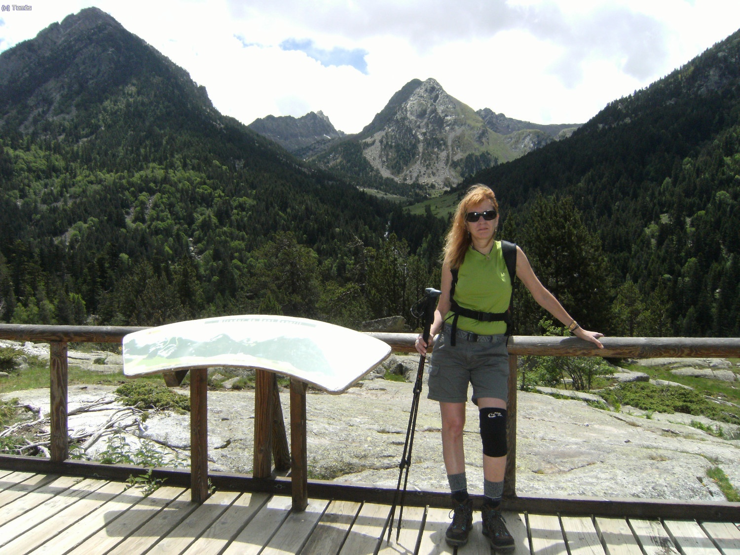 Anna en el Mirador al Planell de Sant Esperit