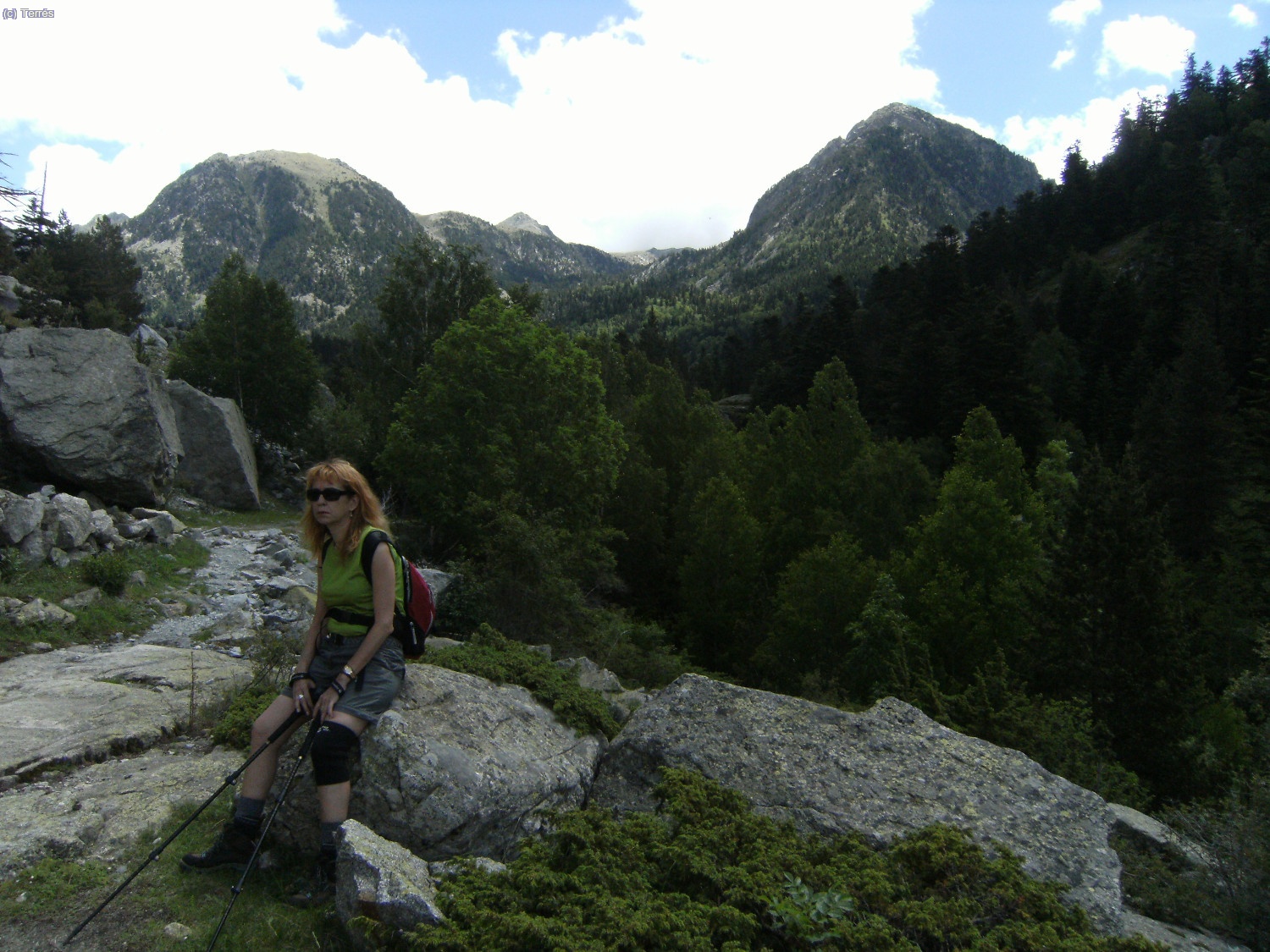 Descanso antes de llegar al Planell de Sant Esperit