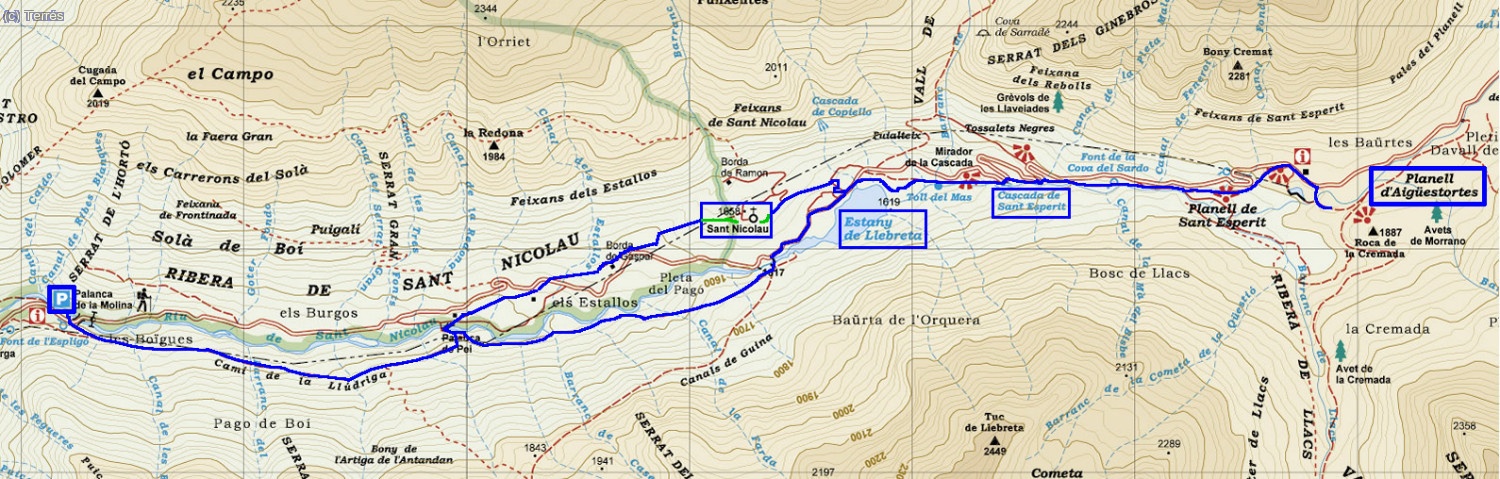 Mapa del recorrido