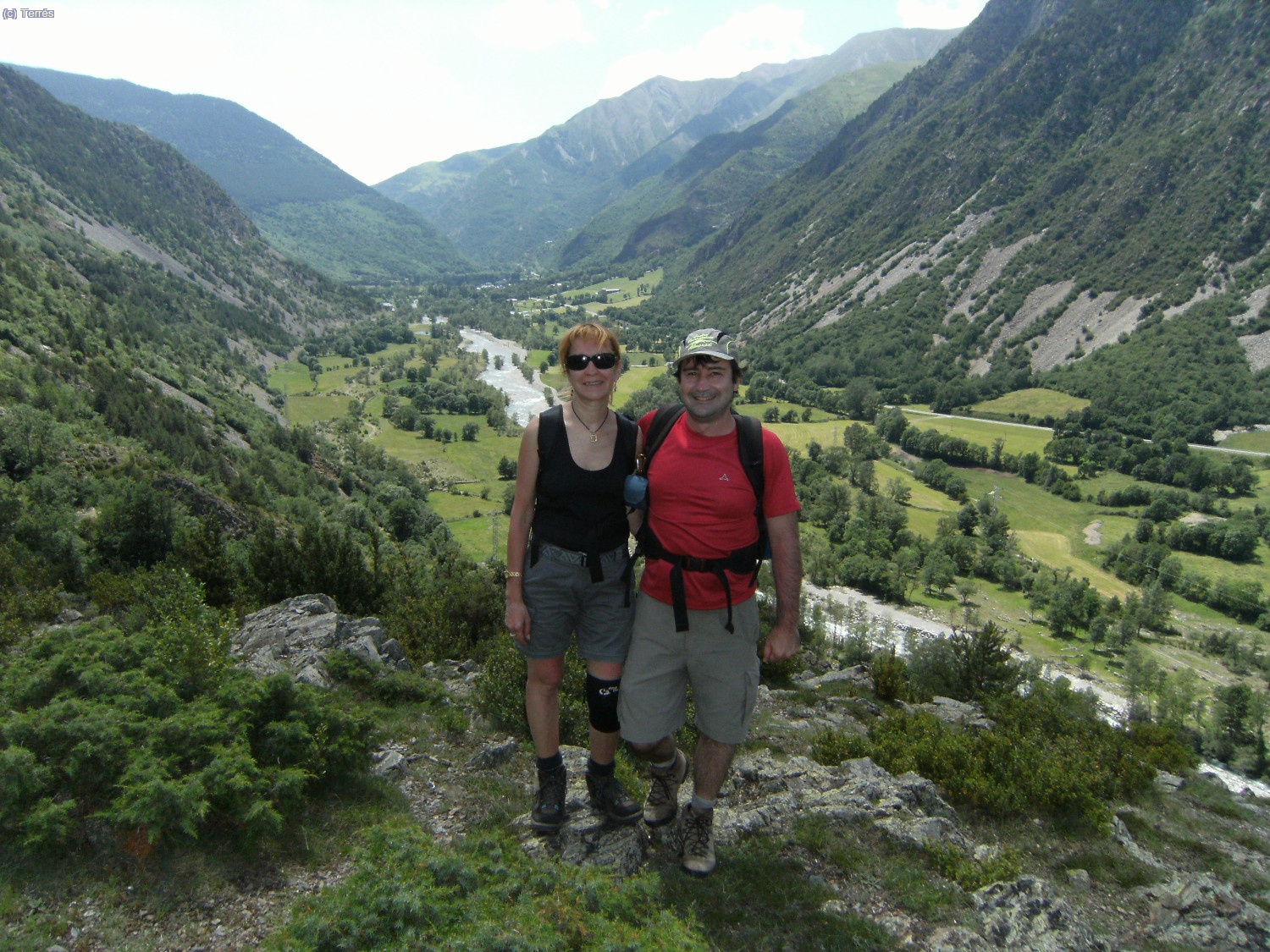 Anna y Joaqu&iacute;n Terr&eacute;s en el mirador