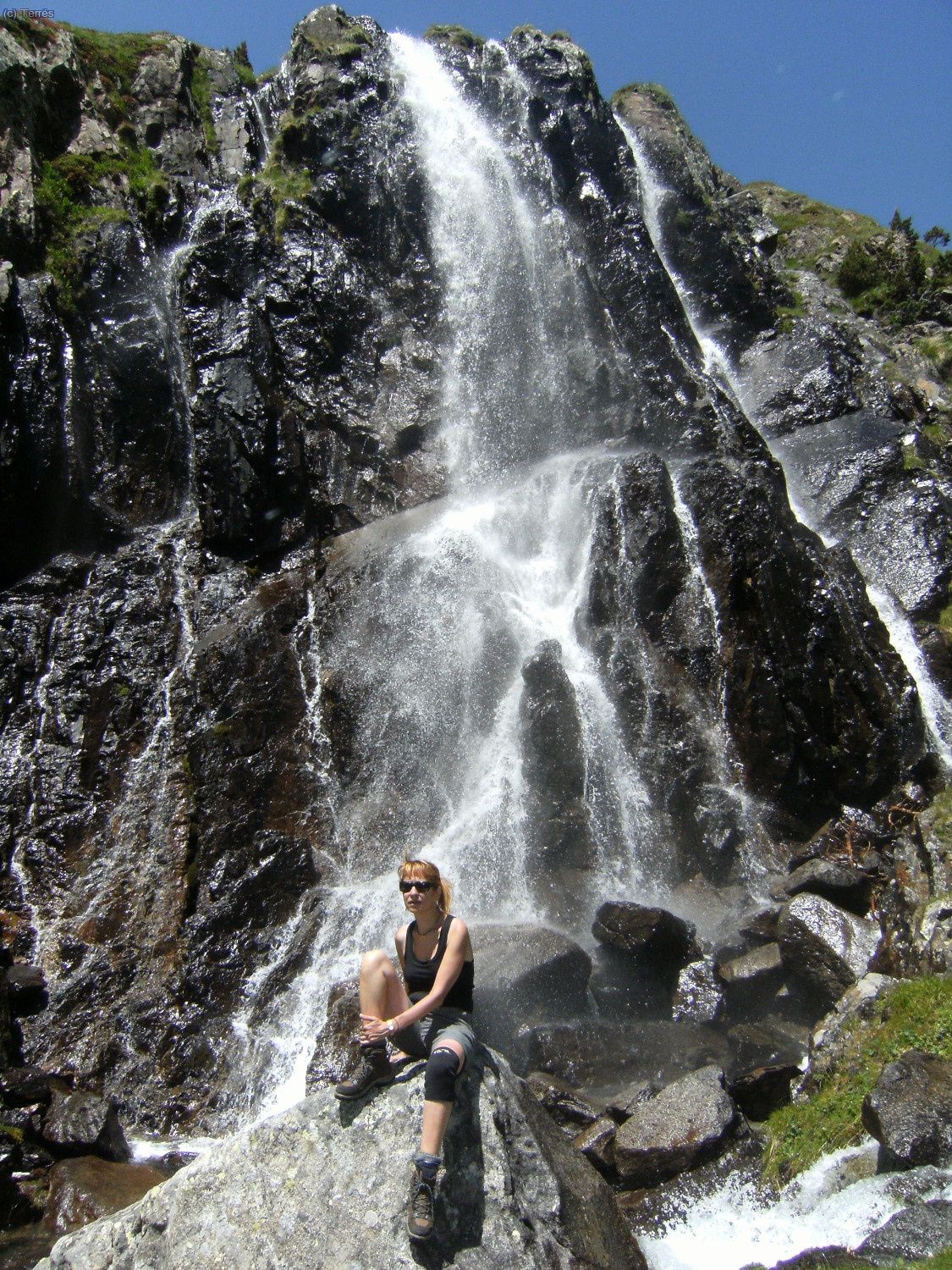 Anna en la 2º cascada