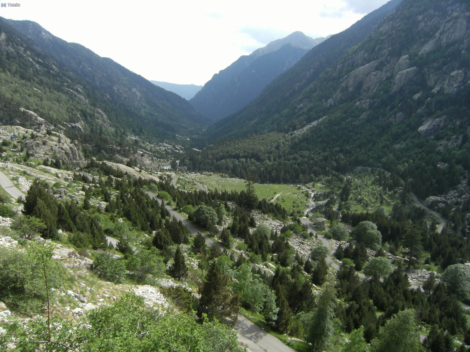 Vall de Boi desde la presa del Embalse de Cavallers