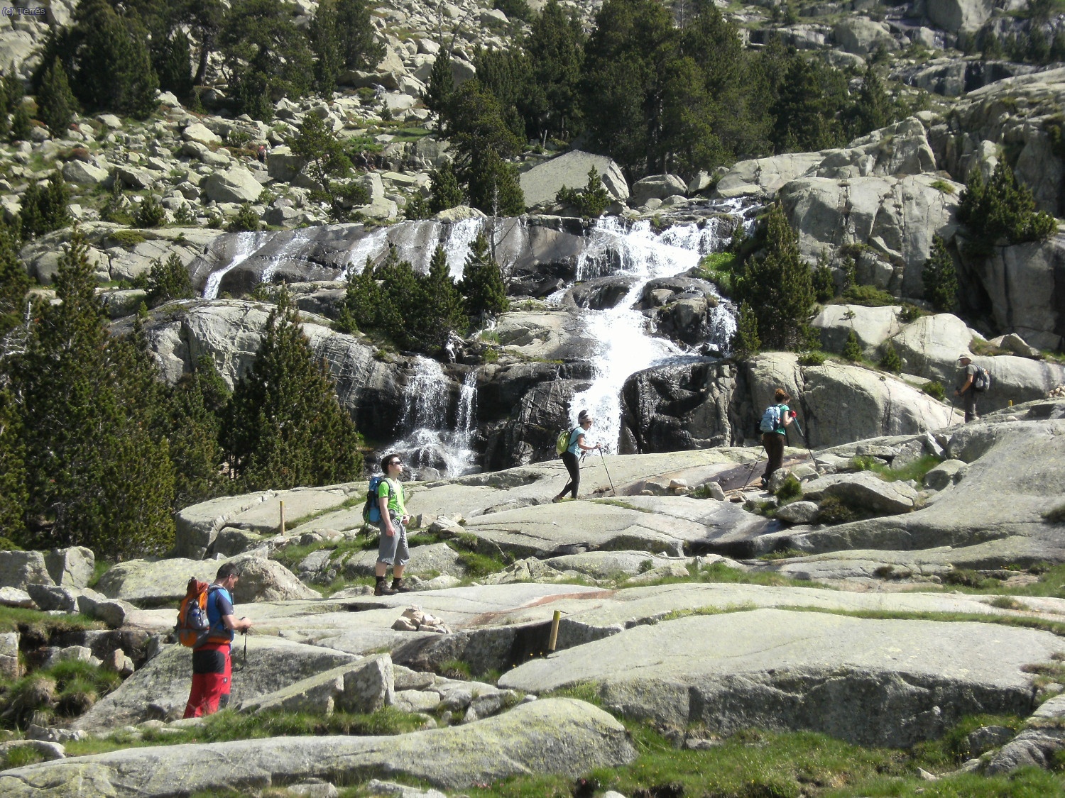 Cruzando el Barranc de Les LLastres