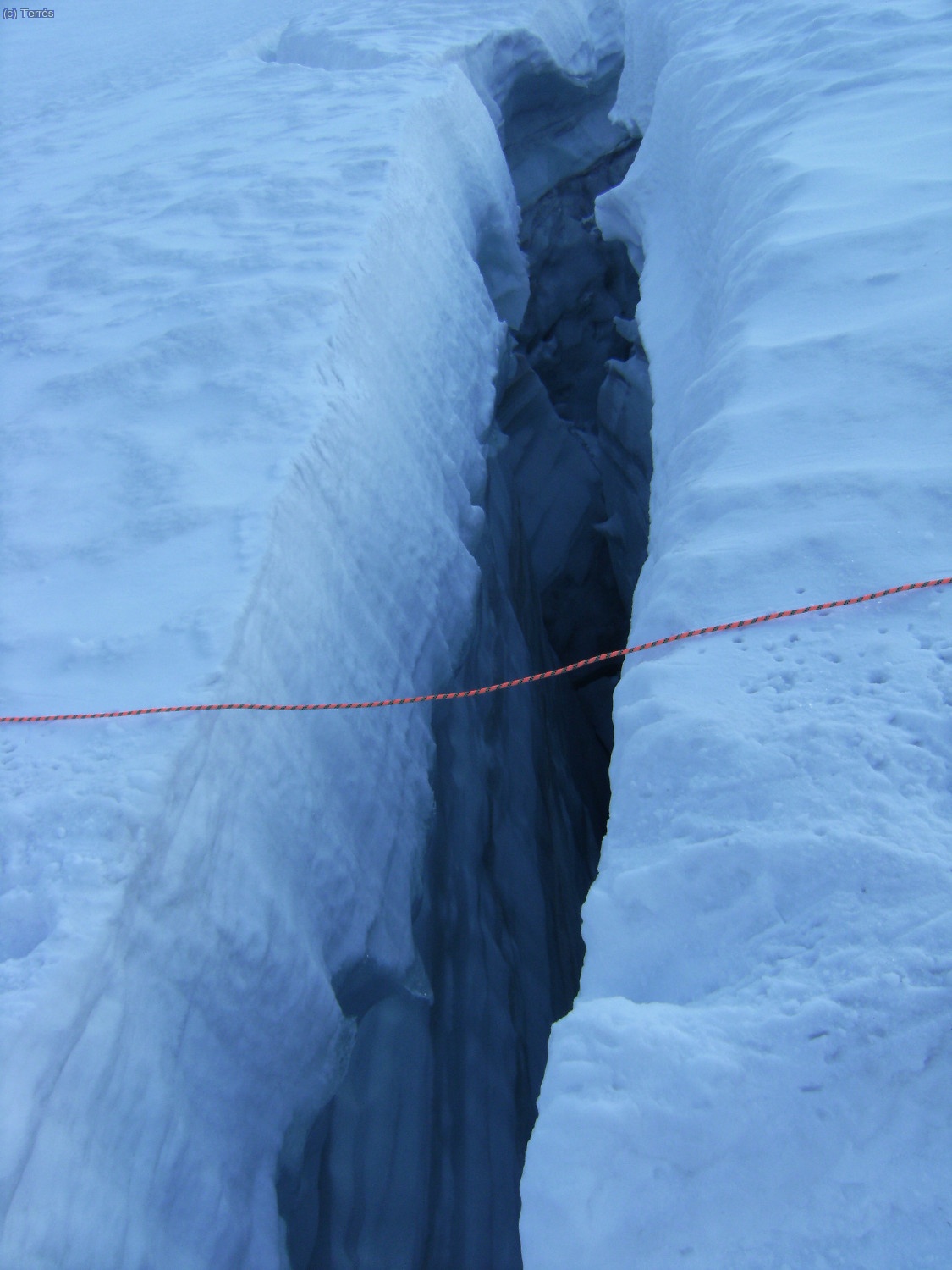 Grietas del Glaciar de Laveciao