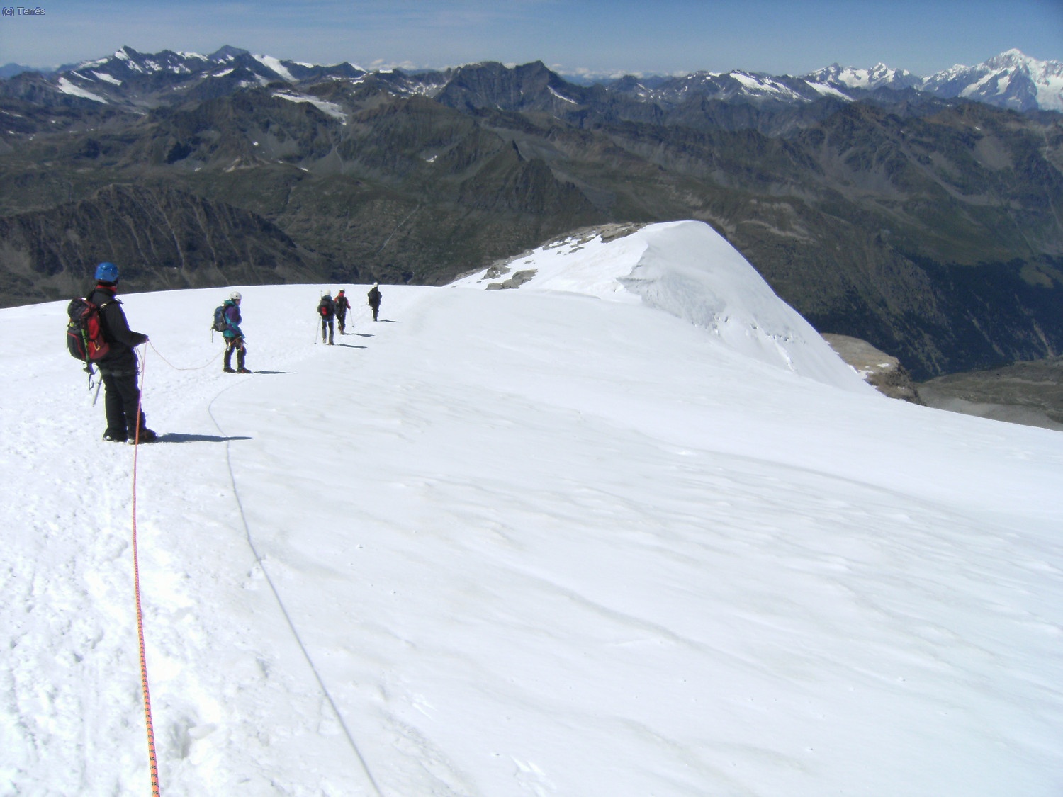 Desandamos el camino por el Glaciar del Gran Paradiso