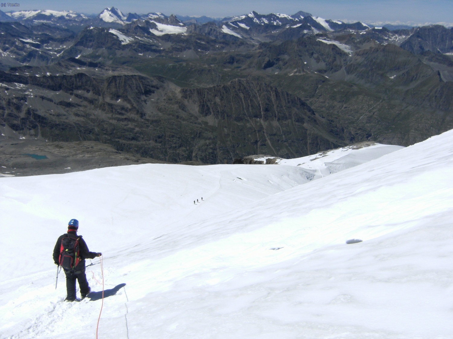 Desandamos el camino por el Glaciar del Gran Paradiso