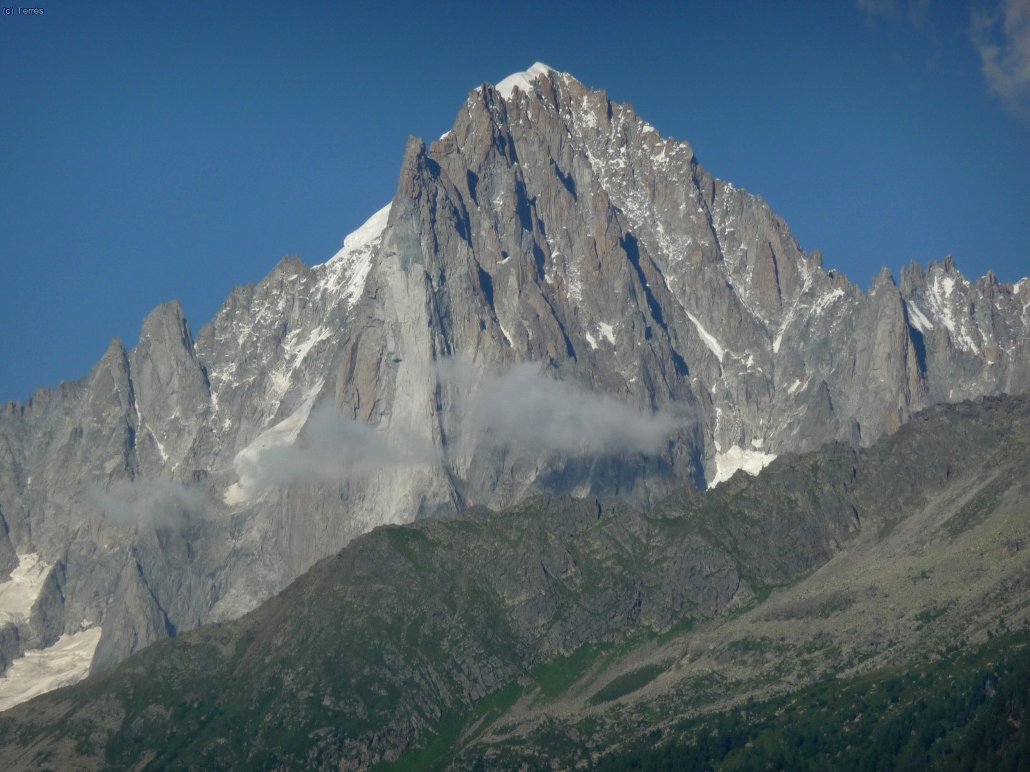 La Aiguille Verte desde Les Houches (Foto: Toni)