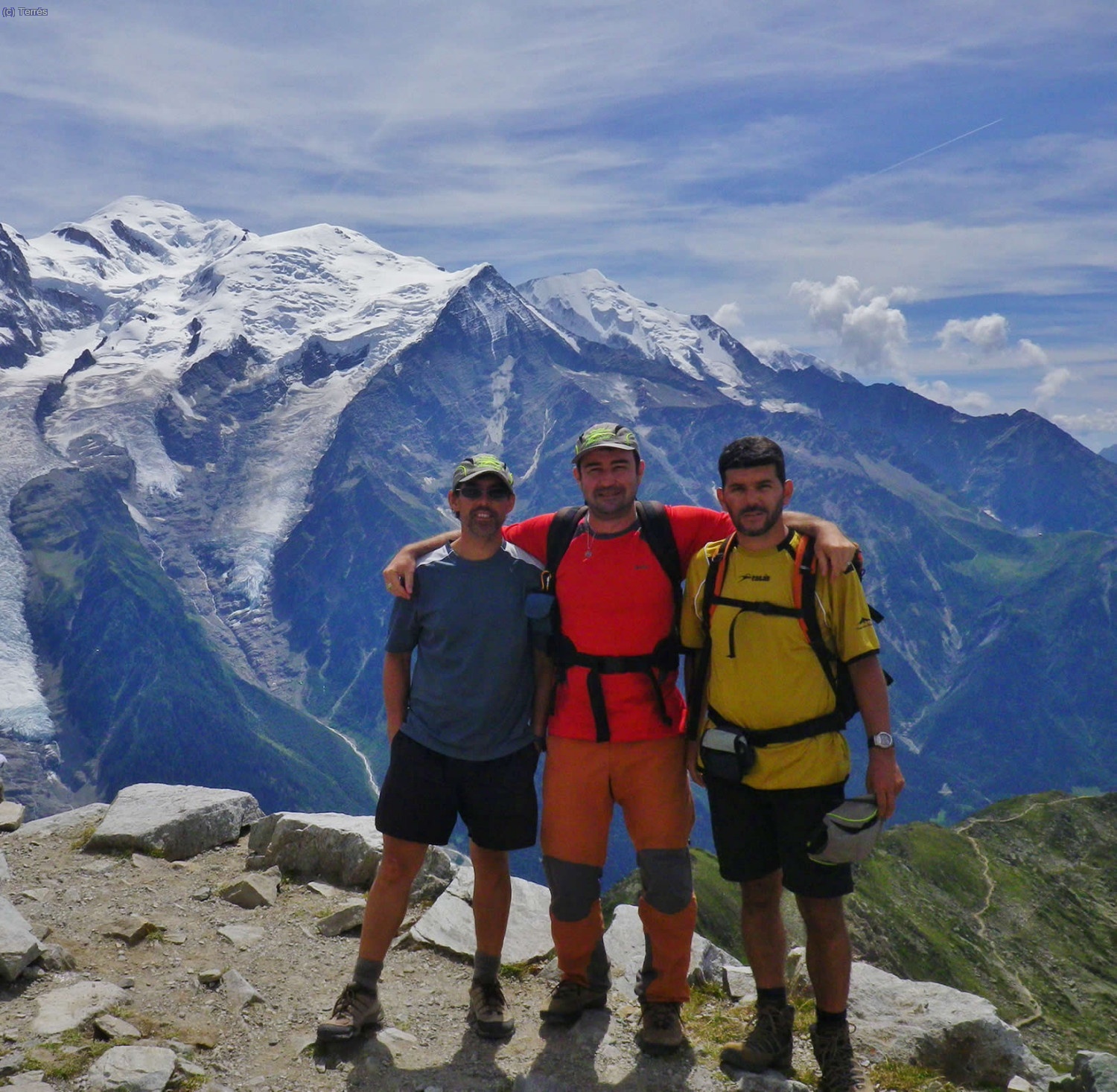 Jes&uacute;s, Joaqu&iacute;n Terr&eacute;s y Quique en Le Br&eacute;vent (Foto: Quique)