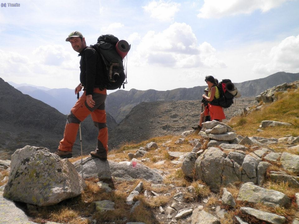 Joaqu&iacute;n Terr&eacute;s subiendo al Collado de Vallibierna (Foto: Kike)