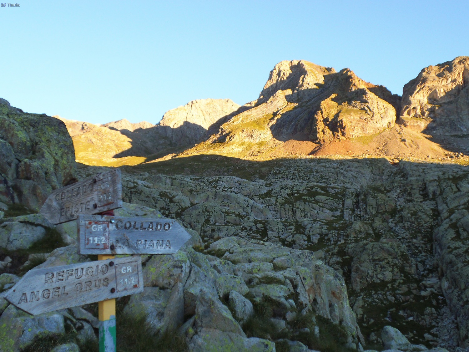 Cruce de recorridos y sendas