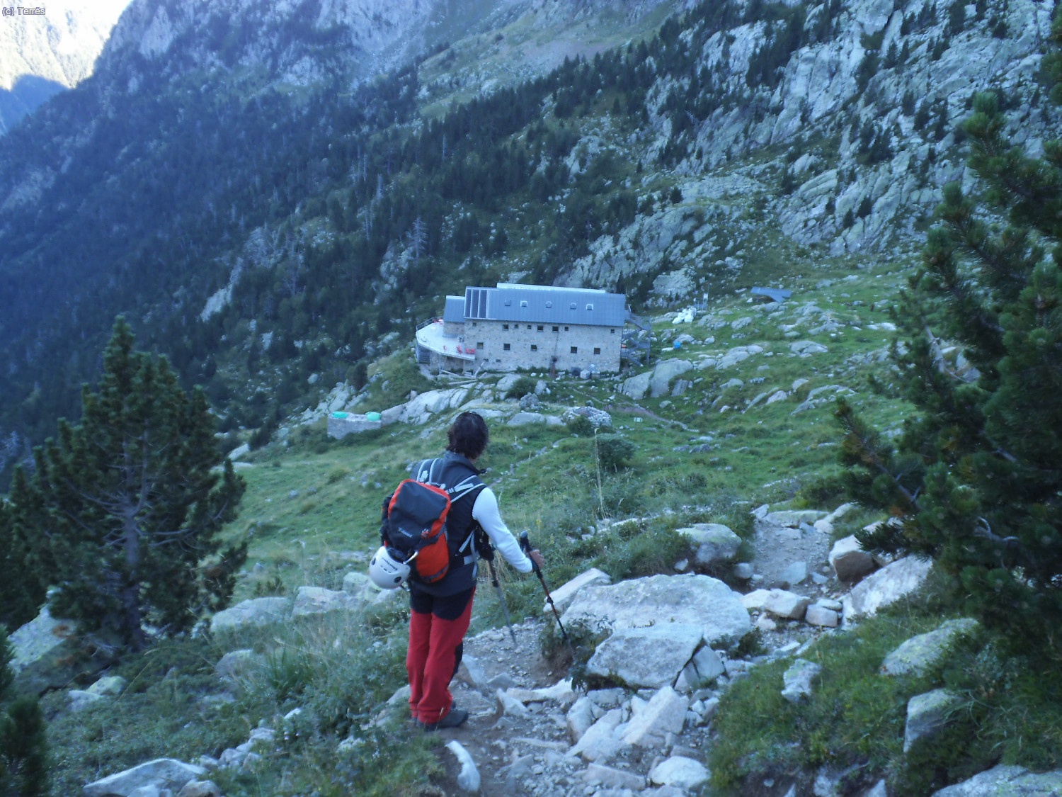 Francesc llegando al Refugio &Aacute;ngel Or&uacute;s