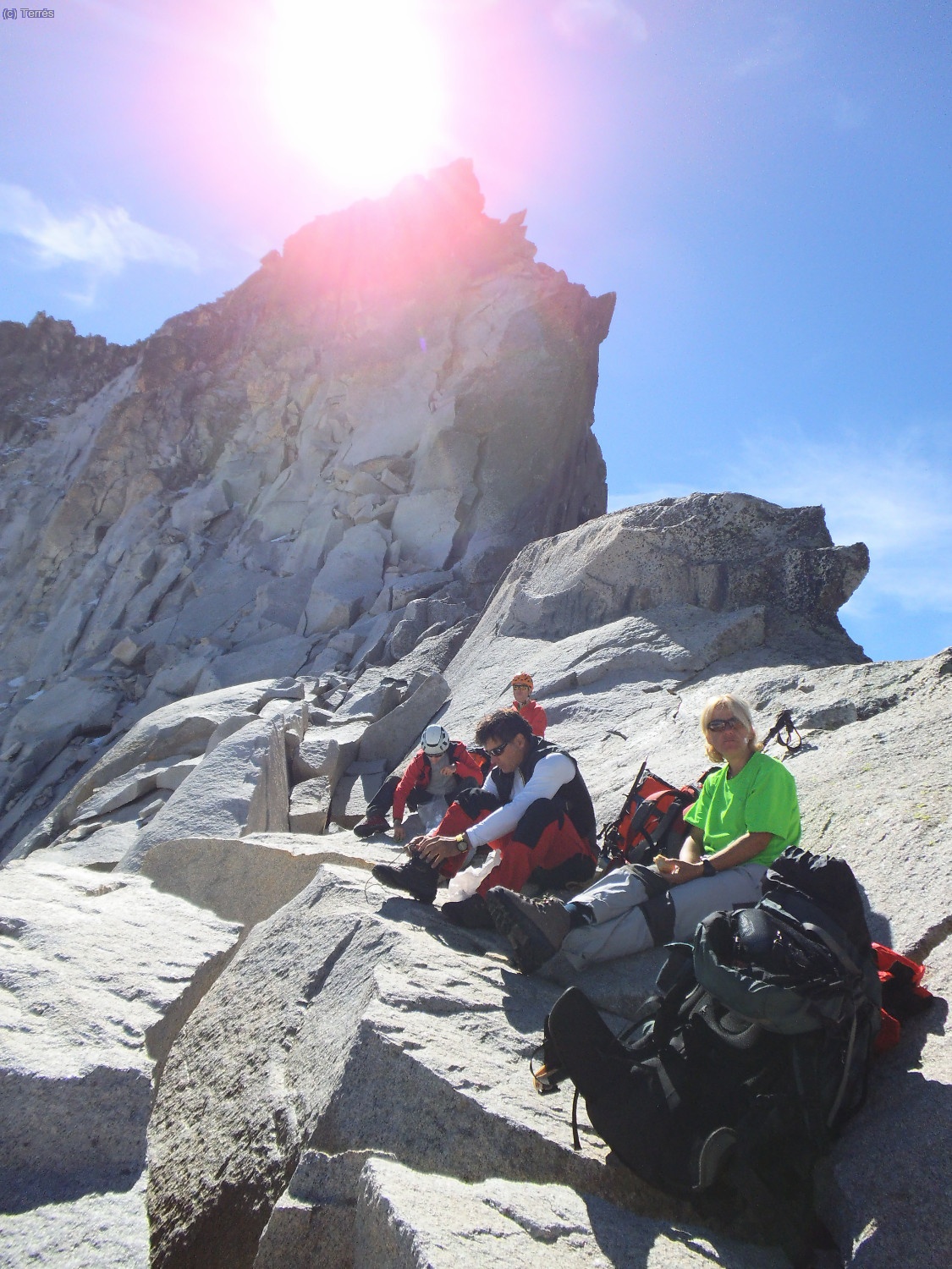 Descando en el Collado Maldito