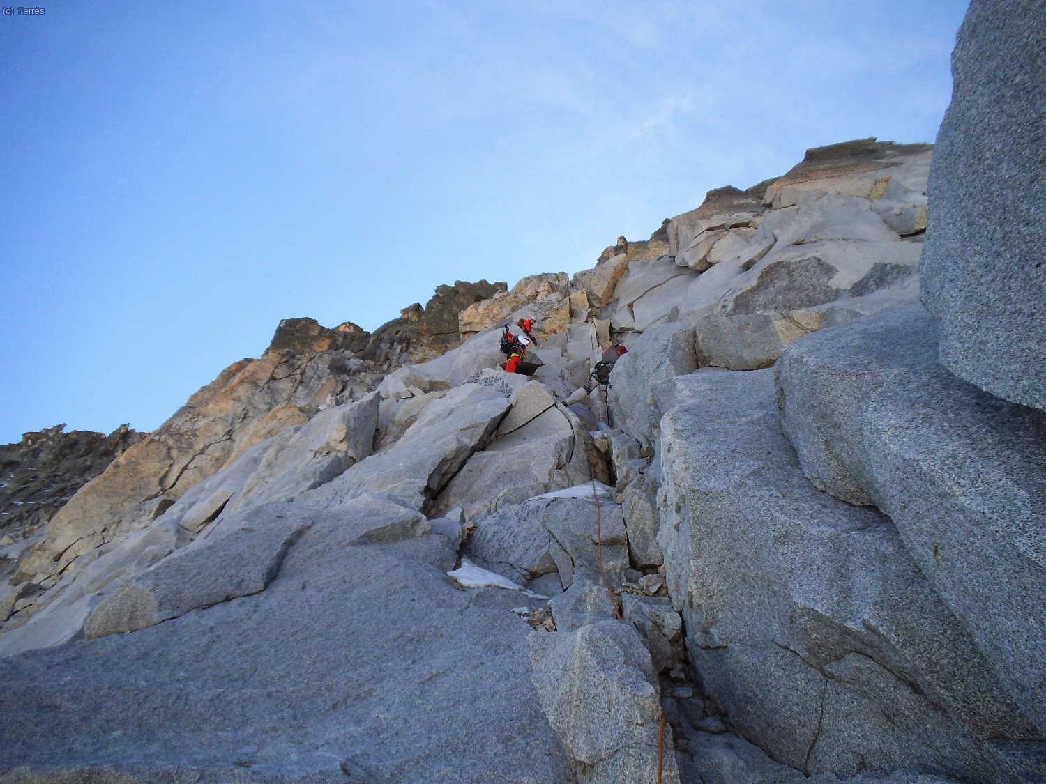 Escalando el primer tramo