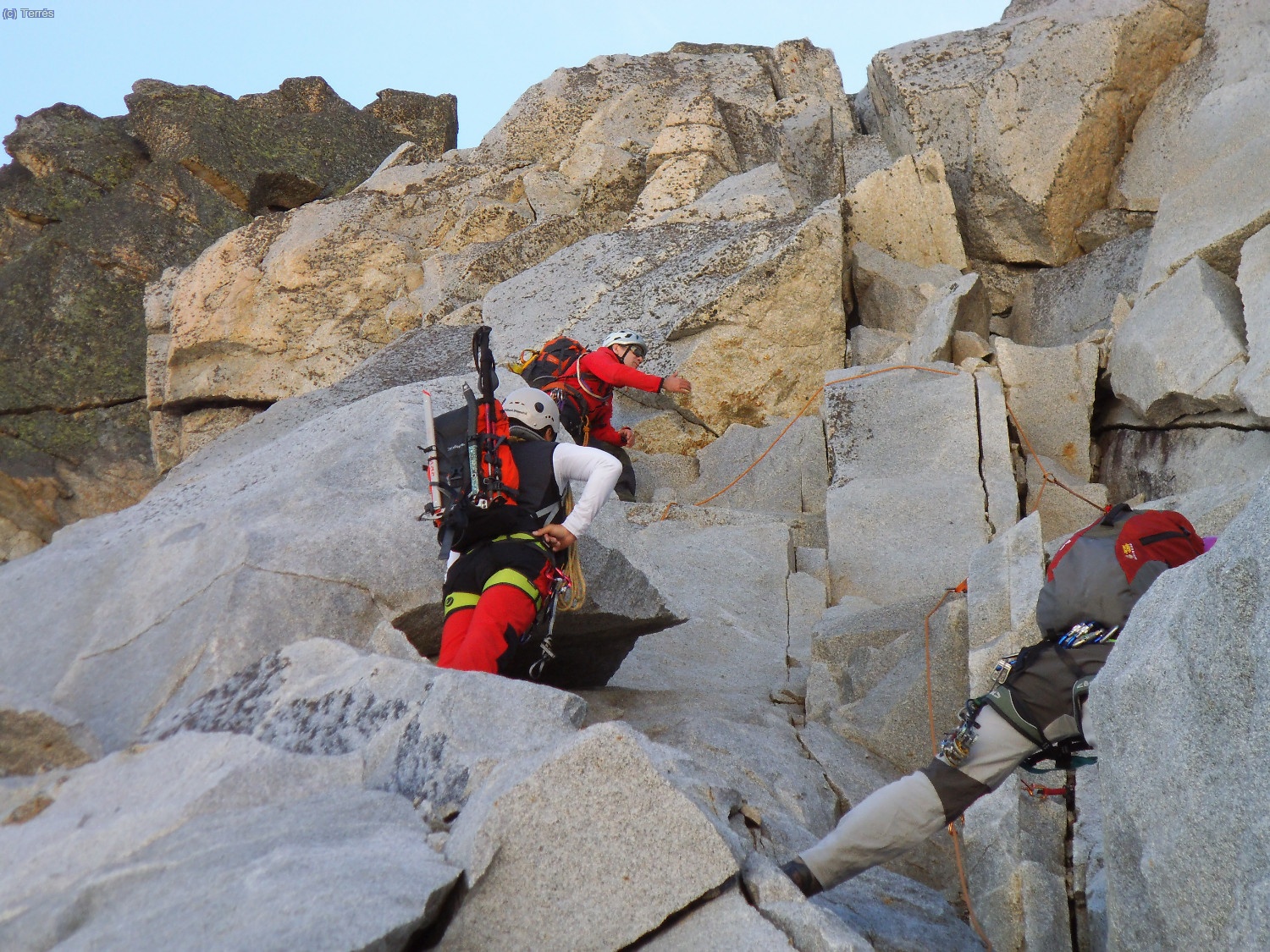 Escalando el primer tramo