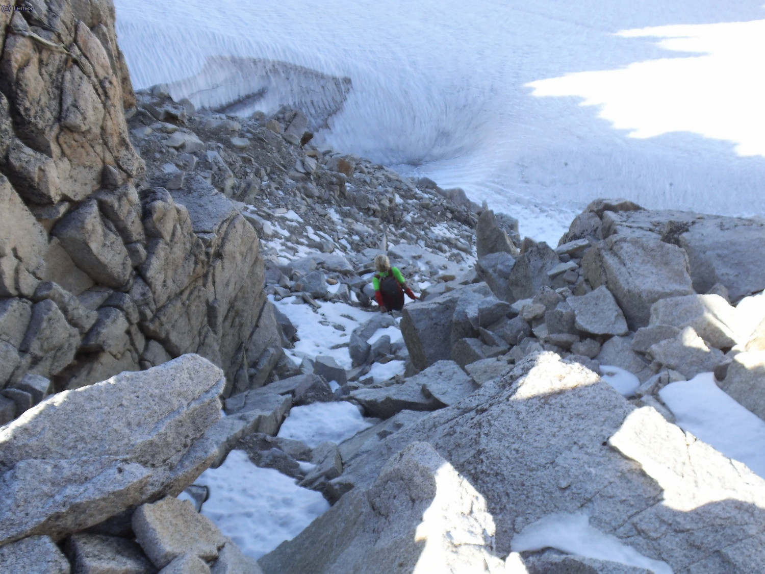 Bajando por el Collado de La Rimaya 