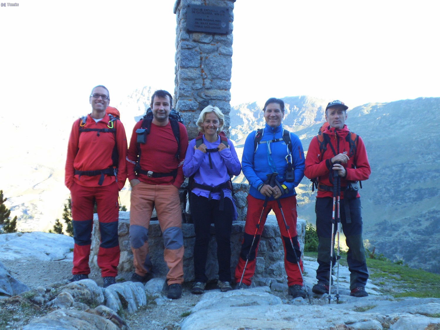 El grupo en La Renclusa