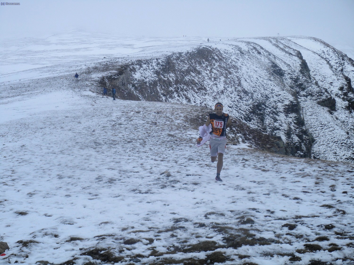 El primer participant que passava per el Coll de la Marrana i guanyador de la cursa. Felicitats! 
