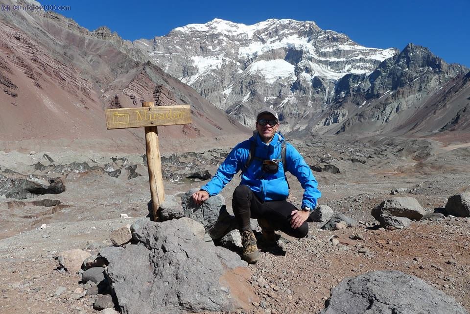 Aconcagua: Mirador de la pared sur